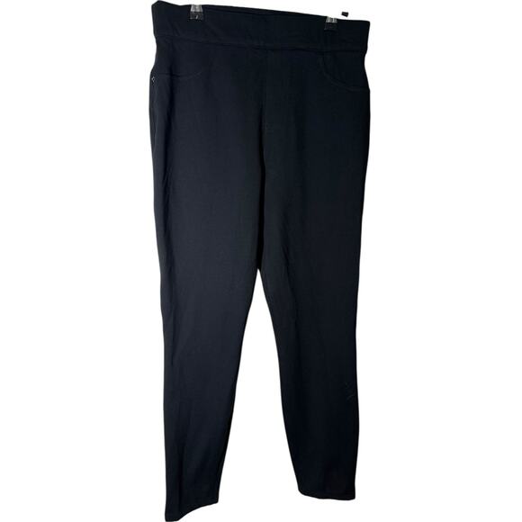 Spanx The Perfect Pant Ankle 4 Pocket Black Ponte Knit Large Classic Minimal - Picture 4 of 10